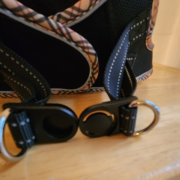 Dog Harness Body Leash Large-XL Black Canvas Velcro - Picture 7 of 7